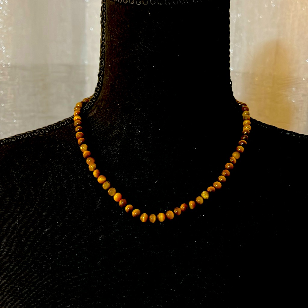 Tiger Eye Necklace 14$